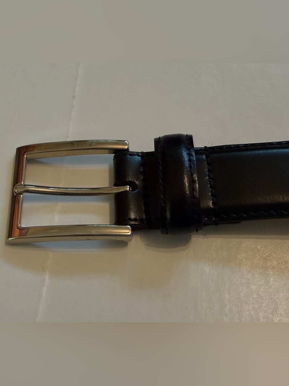 NEW Cole Haan men’s black leather belt Sz 32